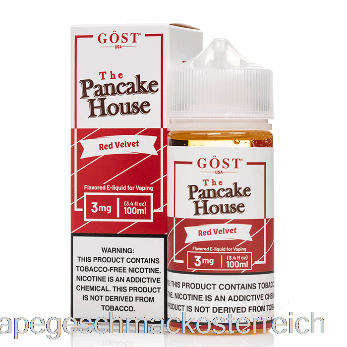 Red Velvet – The Pancake House – Gost Vapor – 100 Ml, 6 Mg Vape-Geschmack
